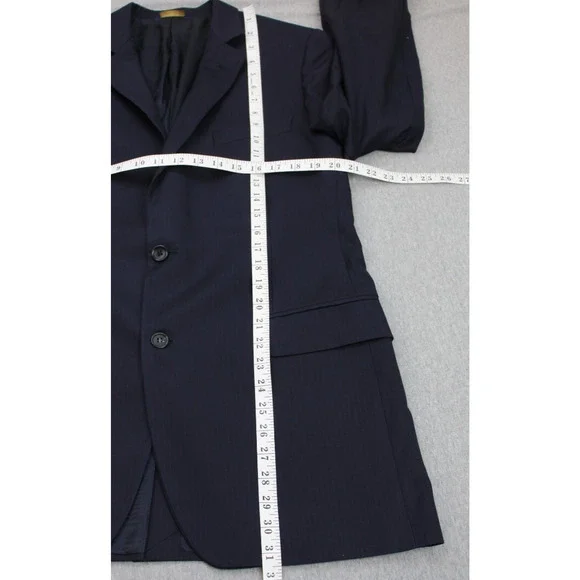 Brooks Brothers 1818 Blazer Men's 42L Navy Blue Wool Notch Lapel Fitzgerald
